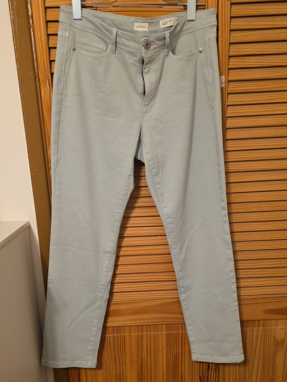 J. Jill Light Sage Green Skinny Jeans